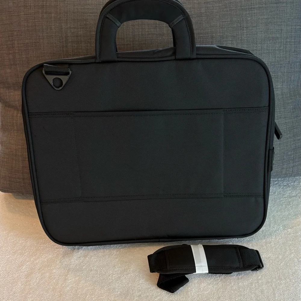 Eco Style Tech Pro TopLoad Laptop Brief Case Black Padded NWOT